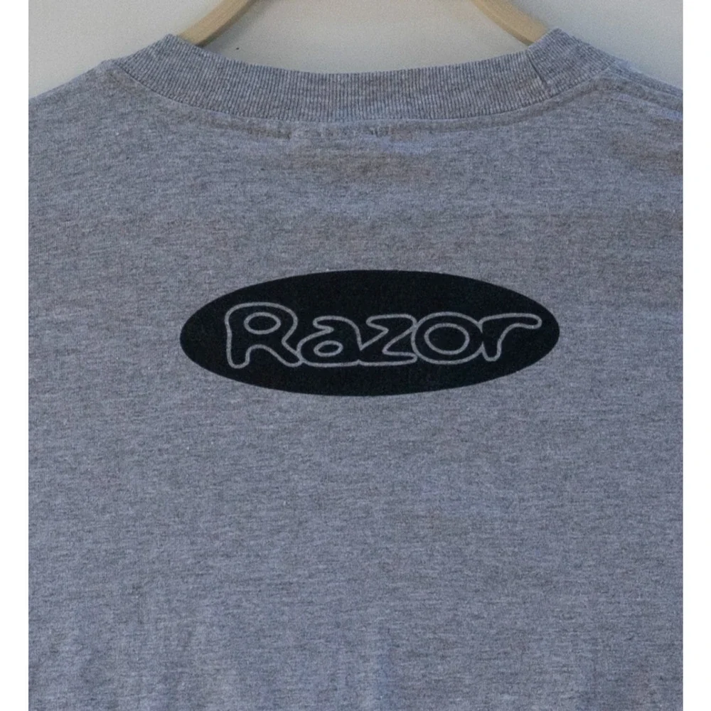 Y2K 2000 Vintage Razor Scooter Shirt Size Big Kid‎ XLarge Cyber Mall Skate
